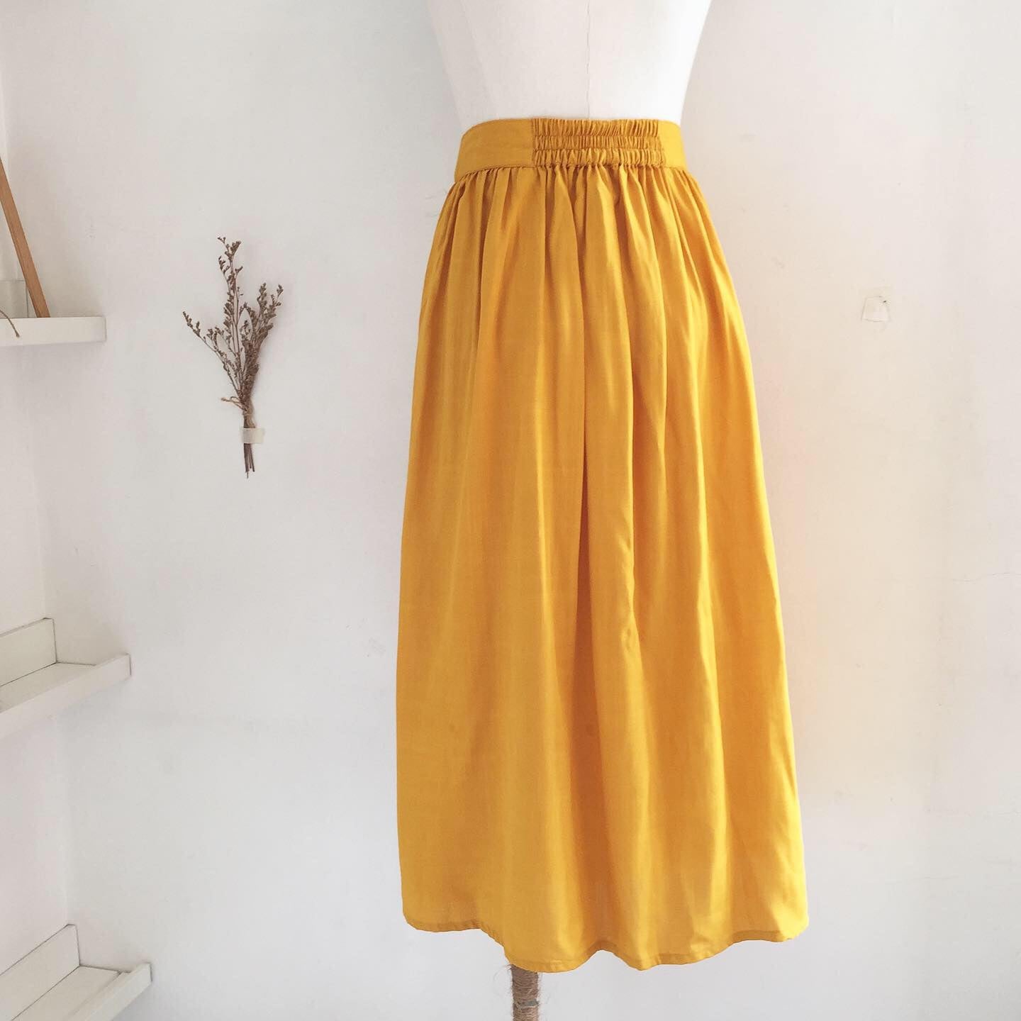 Edith Bamboo Linen Skirt