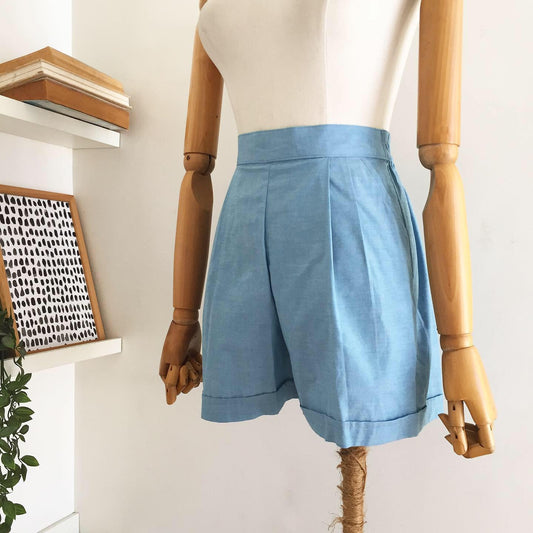 Angeline Chambray Shorts