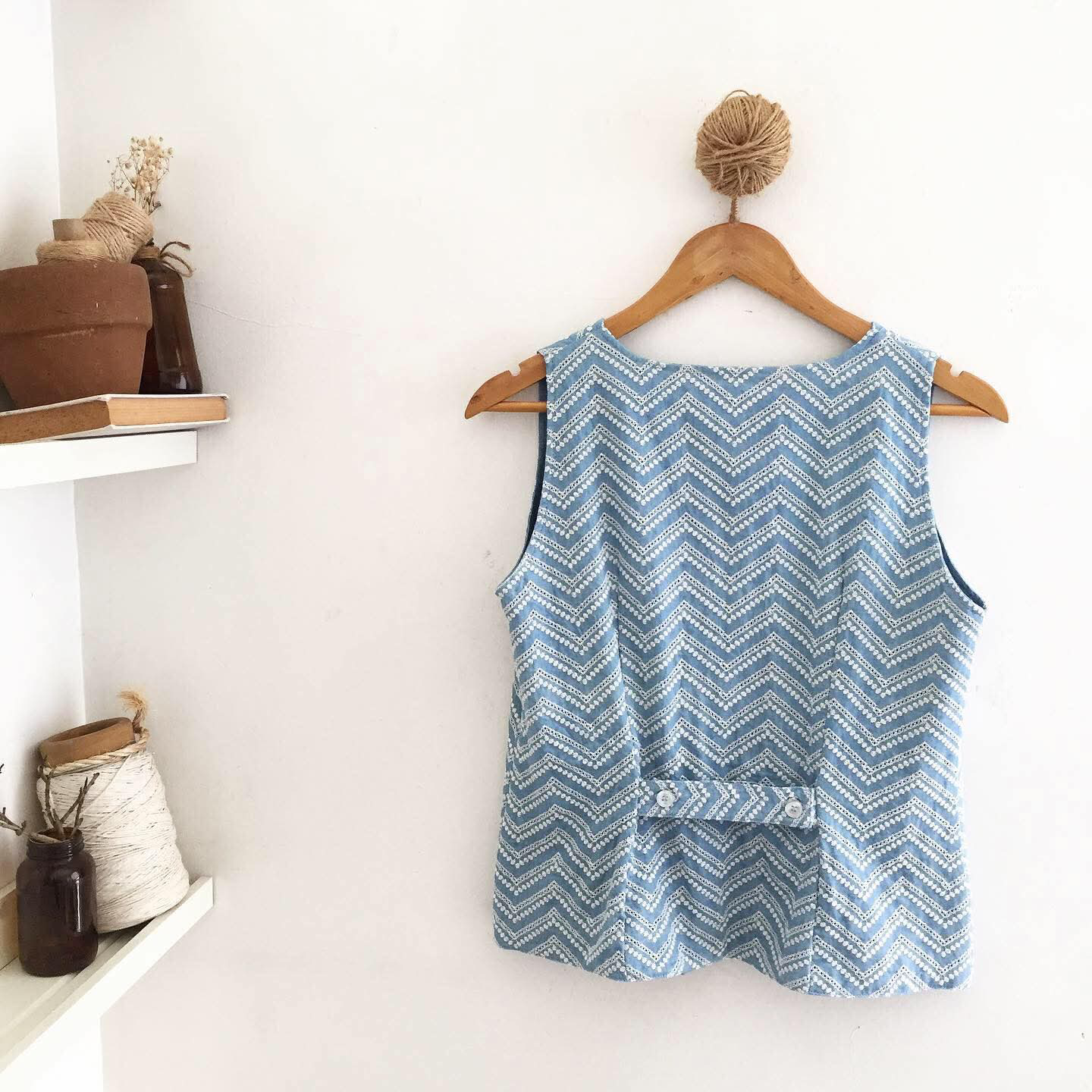 Luna Chambray Anglaise + Chambray Top