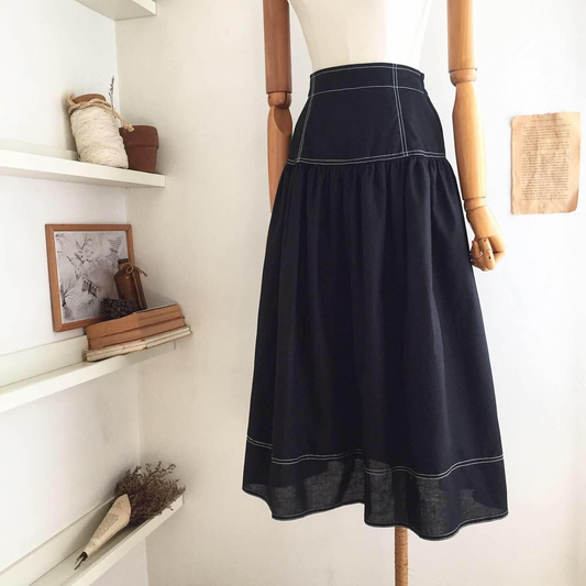 Belle Linen Blend Skirt