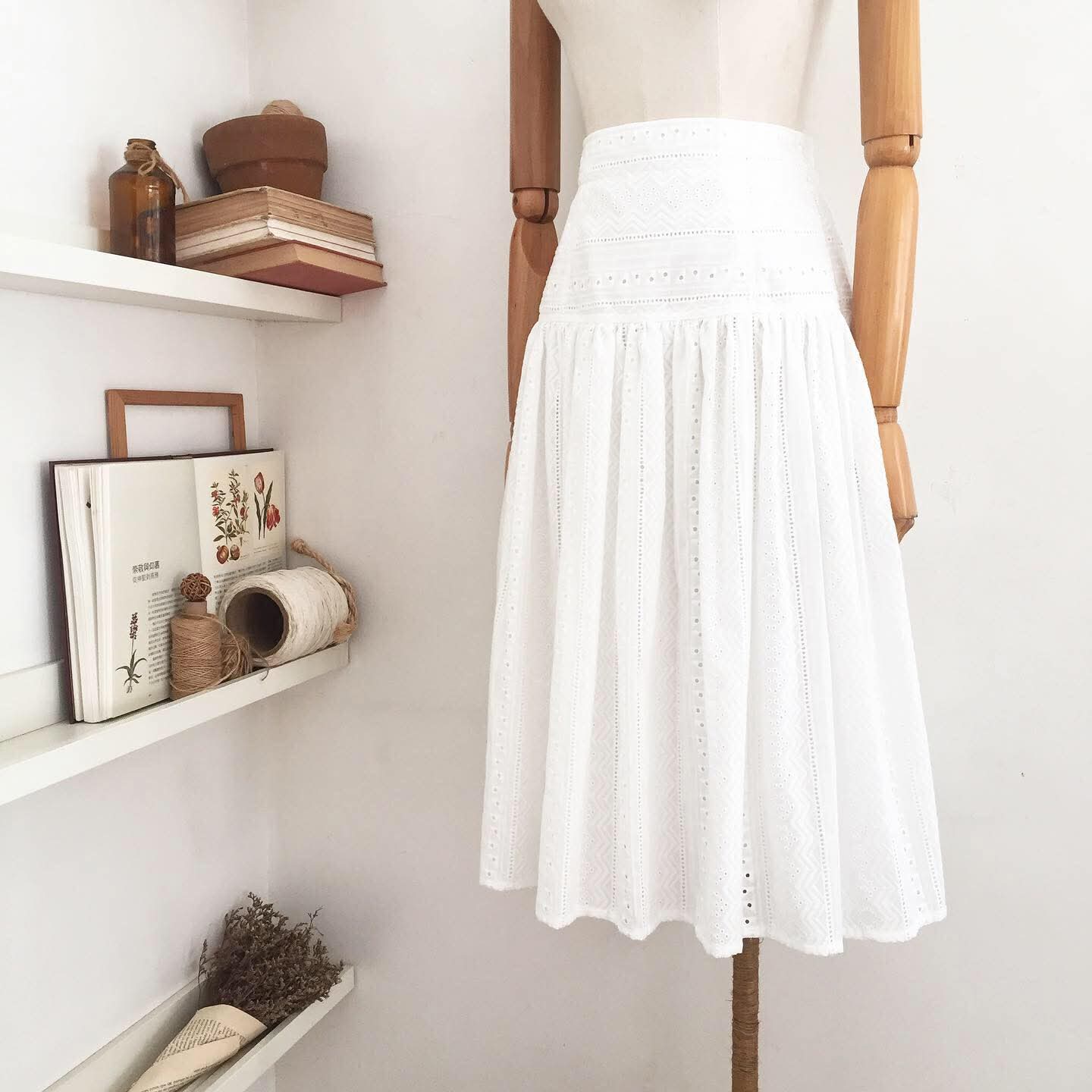 Belle Broderie Anglaise Skirt
