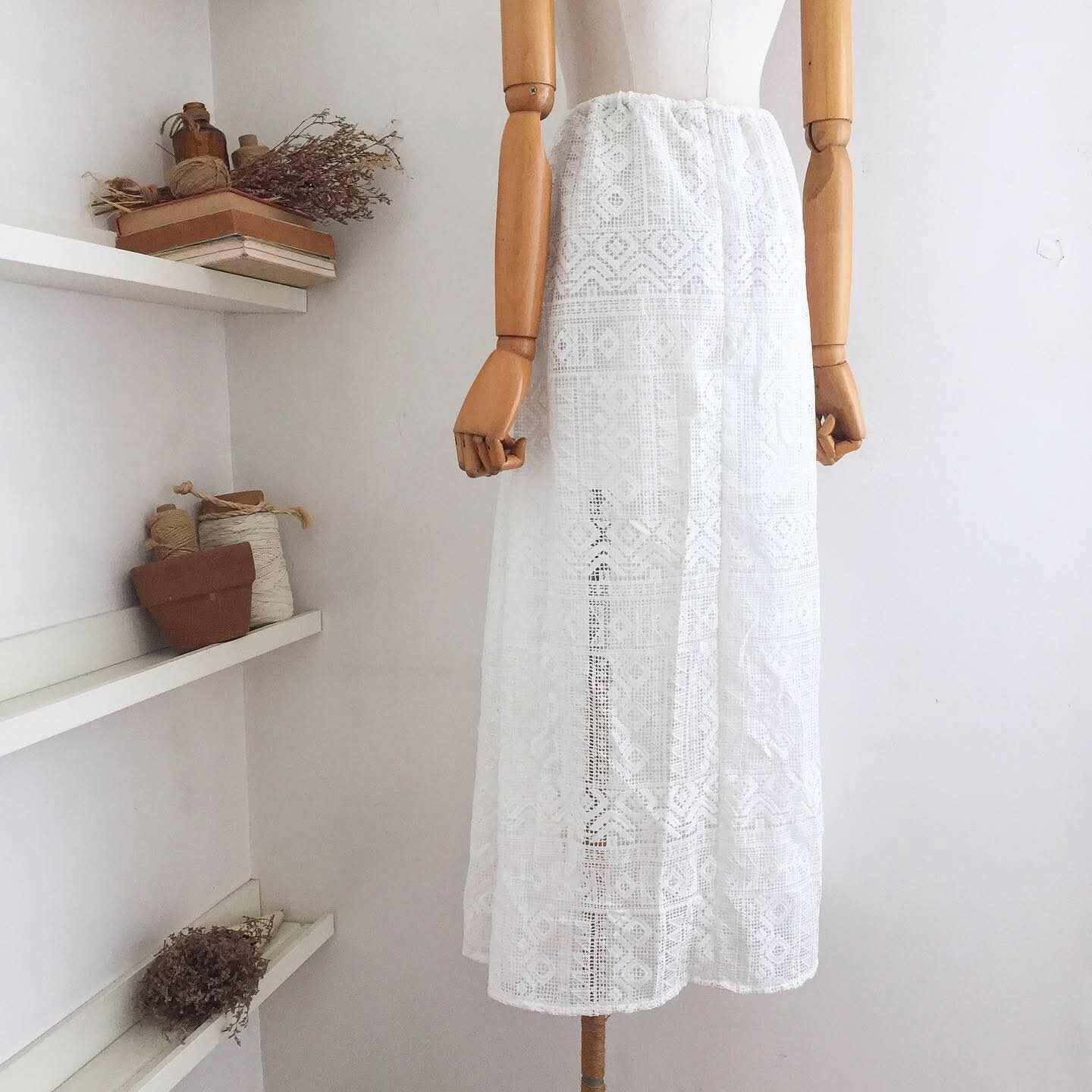 Laura Guipure Lace Skirt