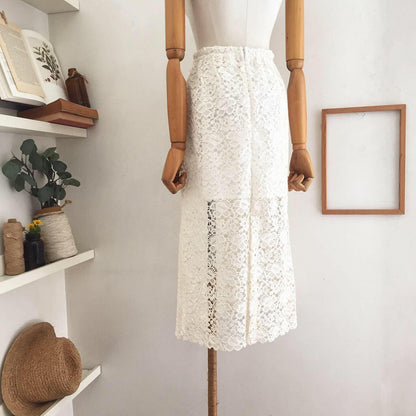 Fern Guipure Lace Skirt