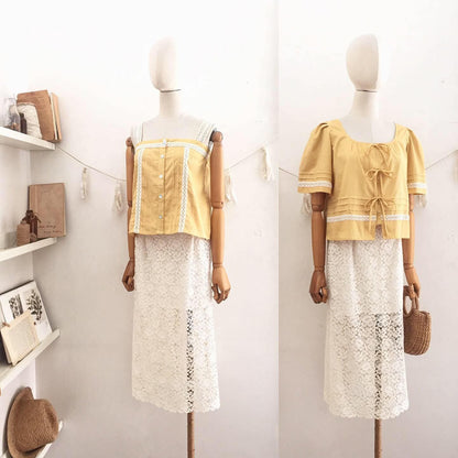 Fern Guipure Lace Skirt