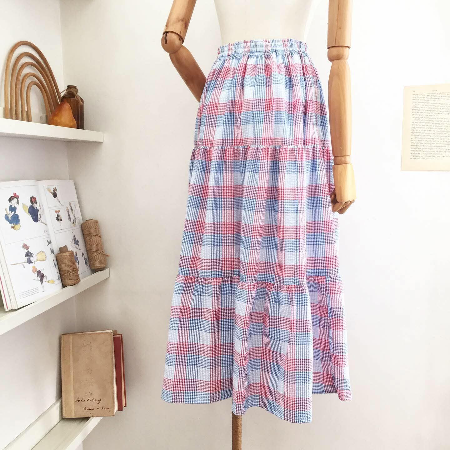 Carina Seersucker Skirt