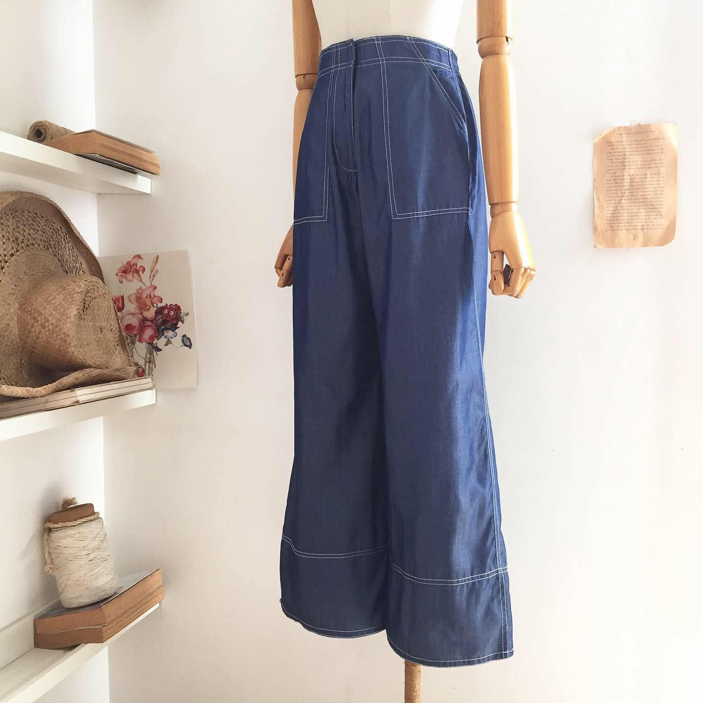 Marlowe Blended Chambray Pants