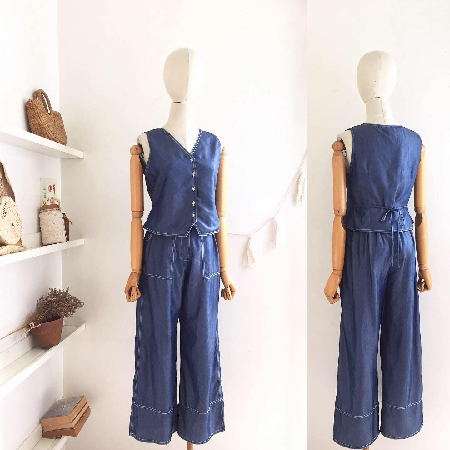 Marlowe Blended Chambray Pants