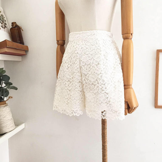 Aubrey Guipure Lace Shorts