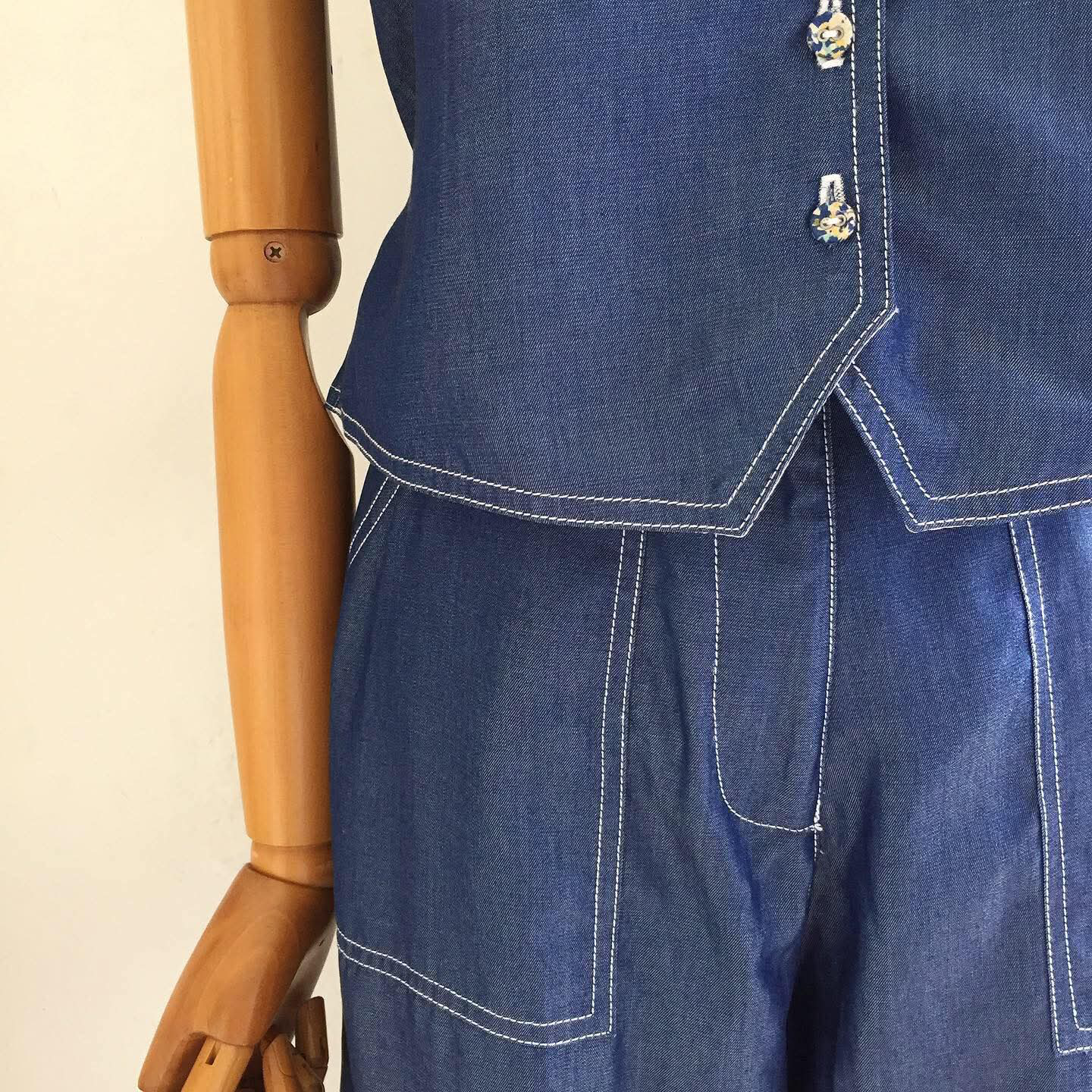 Marlowe Blended Chambray Pants