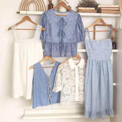 Luna Chambray + Cheesecloth Top