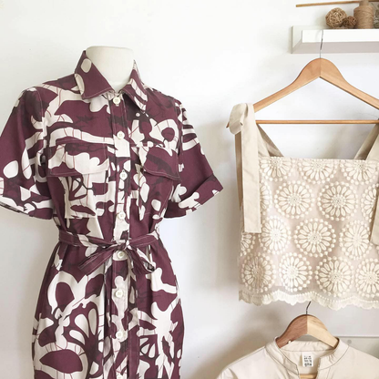 Maria Linen Twill Shirt Dress