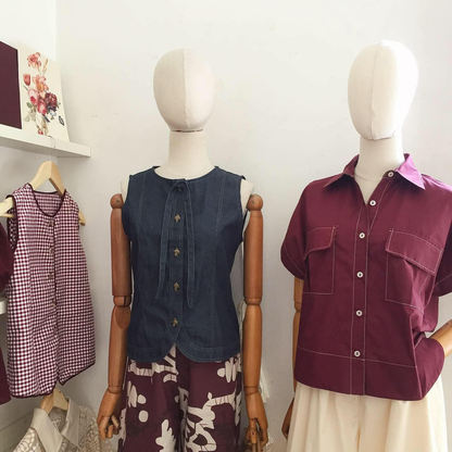 Rafaela Chambray Top