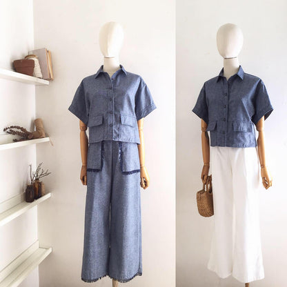 Morgana Linen Chambray Pants