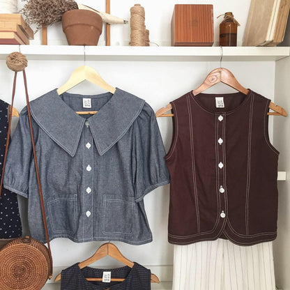 Lucien Cotton Linen Top