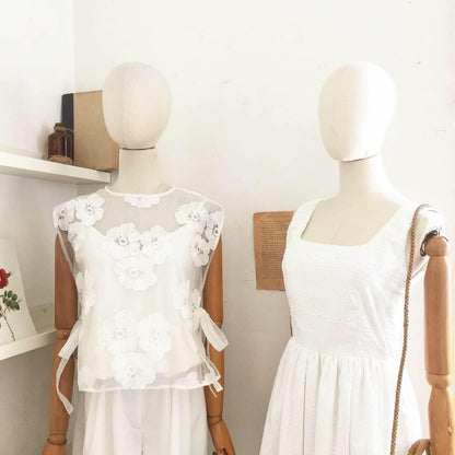 Alice Lace Organza Top