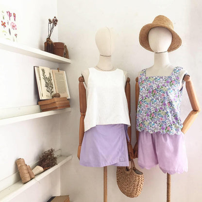 Cora Cotton + Cotton Linen Top