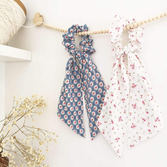 Floral Scrunchie Scarves